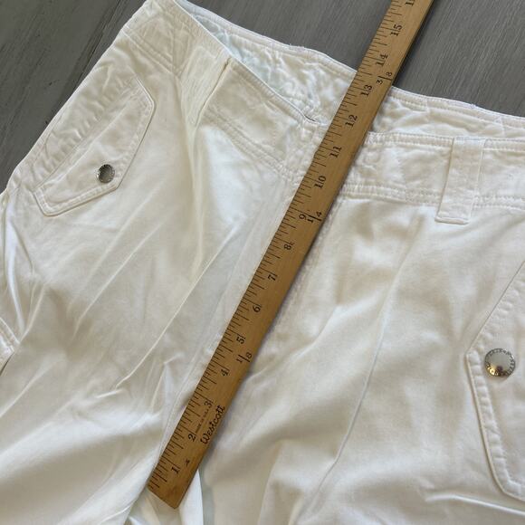 NWT Lauren Ralph Lauren Cream Wide Straight Leg Cargo Painter Pants Sz 16 W - Picture 6 of 10